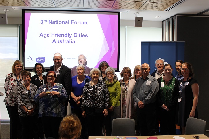 Age Friendly Cities Australia 3rd National Forum group photo