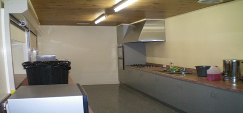 Yallourn North Town Hall kitchen before the upgrade