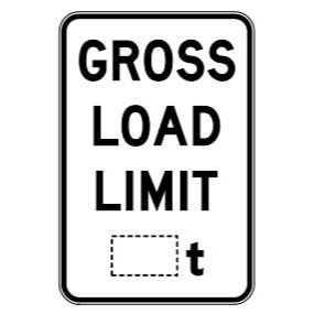 A black and white icon reading "Gross Load Limit"